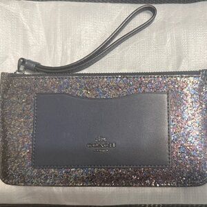 Coach Multicolor Glitter Wristlet